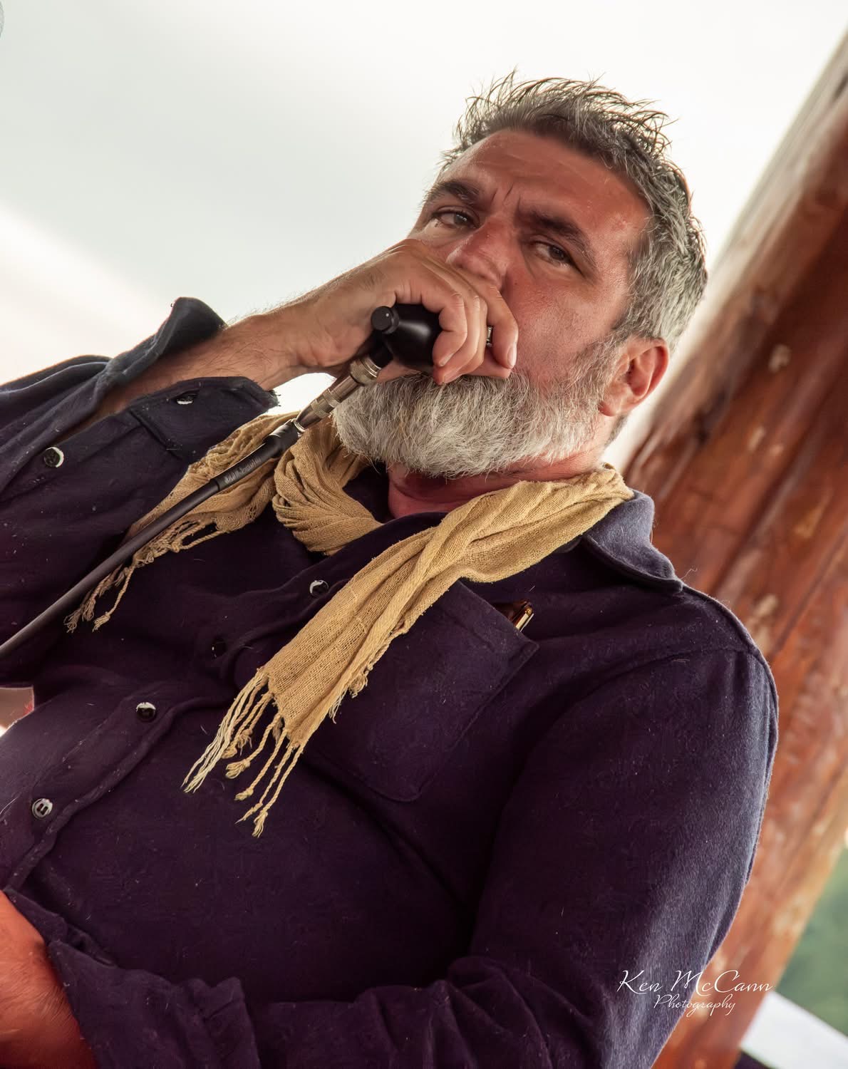 Joël Fafard playing blues harmonica